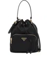 Prada Borsa A Secchiello Re-edition 1978 In Re-nylon Nero Donna In Black