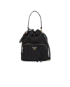Prada Borsa A Secchiello Re-edition 1978 In Re-nylon Nero Donna In Black