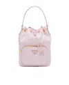 Prada Duet Re-nylon Shoulder Bag In Snow Pink
