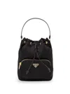 Prada Borsa A Secchiello Re-edition 1978 In Re-nylon Nero Donna In Black