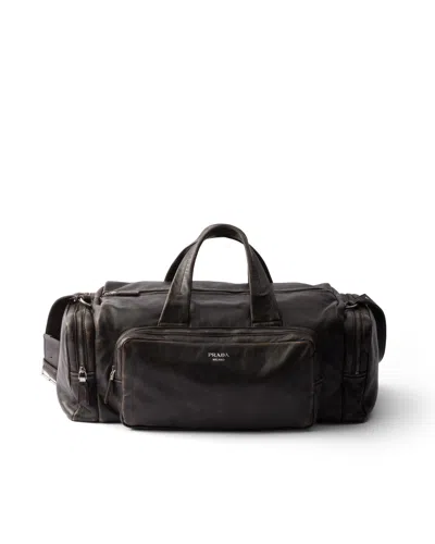 Prada Duffel Bag Aus Nappa-leder