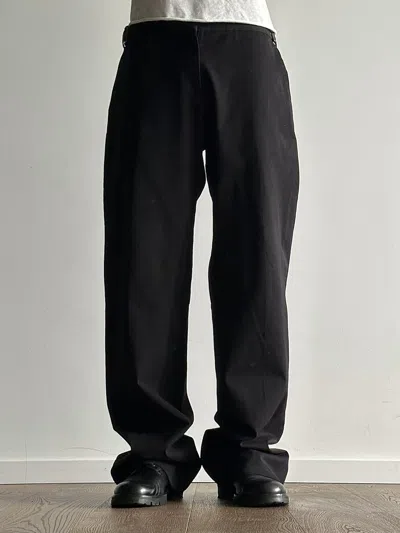 Pre-owned Prada Early 2000's Wide Pants In Black