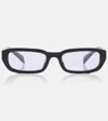 Prada Symbole Acetate Sunglasses In Schwarz