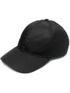 Shop Prada Men's Brown Re-nylon Baseball Cap For The Ss24 Season In Black