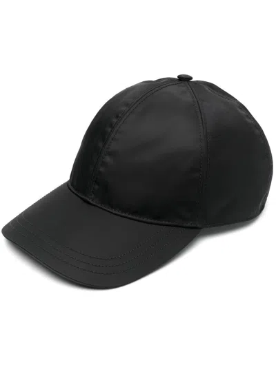 Prada Eco-friendly Black Baseball Cap For Men