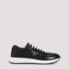 Prada Prax 01 Re-nylon And Brushed Leather Sneakers In Black