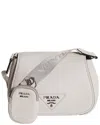Prada Ecru Vitello Daino Re-edition Flap Shoulder Bag (authentic Pre-loved)