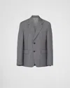 Prada Single-breasted Herringbone Jacket