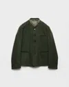 Prada Einreihige Jacke Aus Wolle In Green
