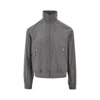 Prada Élange Wool Bomber Jacket In Gray