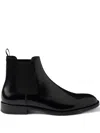 Prada Elastic-gusset Chelsea Boots In Black