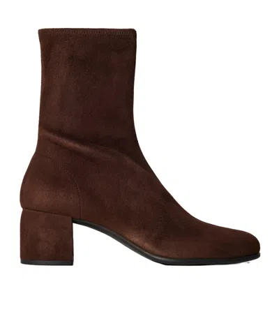 Prada Elastic High-top Boots And Shoes In Brown