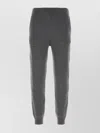 Prada Elastic Waist Cashmere Joggers In Black