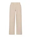 Prada Elastic Waist Casual Trousers In Brown