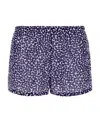 Prada Elastic Waist Printed Swimming Trunks In Blue