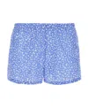 Prada Elastic Waist Printed Swimming Trunks In Multi