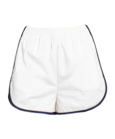 Prada Elastic Waist Shorts In White