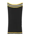 Prada Elastic Waist Skirt In Black
