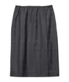 Prada Elastic Waist Skirt In Gray