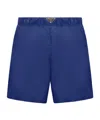 Prada Elastic Waist Swimming Trunks In Blue