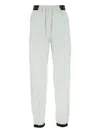 Prada Elastic-waistband Straight-leg Trousers In Blue
