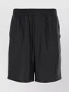 Prada Black Silk Bermuda Shorts