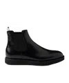 Prada Ankle Boots With Elastic Side Panels In Black