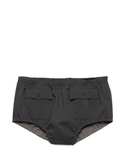 Prada Elasticated-waist Cargo Shorts In Black