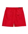Prada Elasticated-waist Cargo Shorts In Red