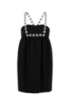 Prada Women's Sable Mini Dress In Black