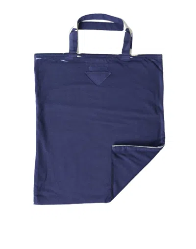 Prada Elegant Blue Tote Bag For Chic Women's Outings