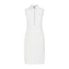 Prada Silk-blend Polo Shirt Dress In White