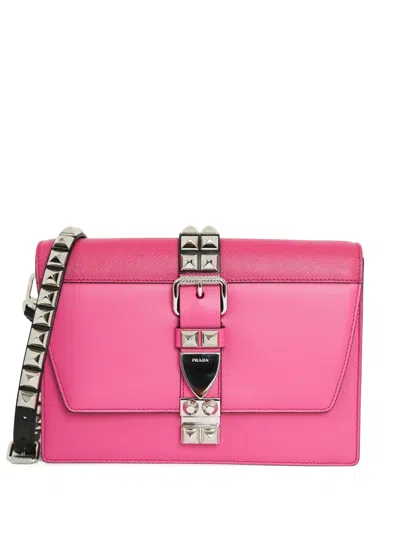 Pre-owned Prada Elektra Crossbody Bag In Pink