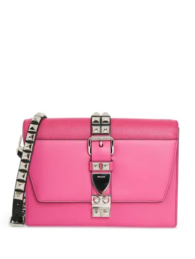 Pre-owned Prada Elektra Crossbody Bag In Pink