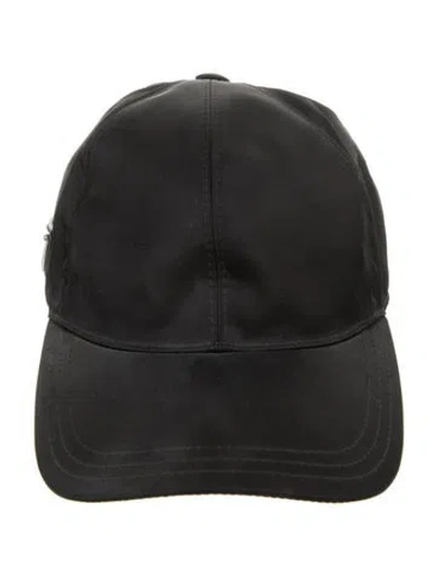 Pre-owned Prada Embellished Adjustable Hat In Black
