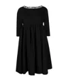 Prada Embellished Collar Babydoll Dress In Black