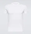Prada Embellished Cotton T-shirt In White