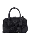 Prada Re-edition 1978 Embellished Two-handle Bags In Black