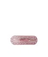 Prada Embellished-logo Hairclip In Petal Powder