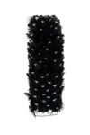 Prada Abito In Organza Decorata Donna In Nero