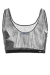 PRADA EMBELLISHED POLYESTER BLEND TOP