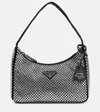 Prada Re-edition 2000 Crystal-embellished Mini Bag In Metallic