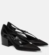 Prada Leather Cutout Block-heel Pumps In Animal Print