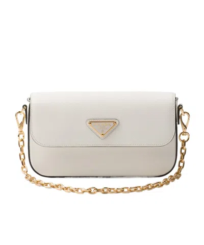 Prada Saffiano Leather Mini-bag In White
