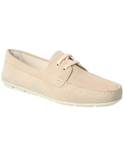 PRADA PRADA EMBOSSED SUEDE DRIVING SHOE