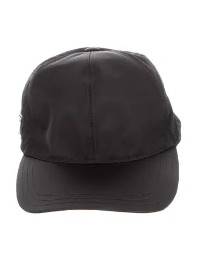 Pre-owned Prada Embroidered Baseball Cap In Black