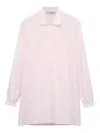 Prada Embroidered Batiste Shirt