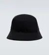 Prada Embroidered Bucket Hat In Nero