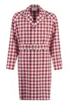 Prada Embroidered Cotton Overcoat In Multi