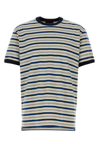 PRADA PRADA EMBROIDERED COTTON T SHIRT